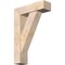 Ekena Millwork Traditional Block Smooth Bracket w/ Offset Brace, Douglas Fir, 7 1/2"W x 26"D x 38"H BKT0806X26X38TRA05SDF - alternate 1